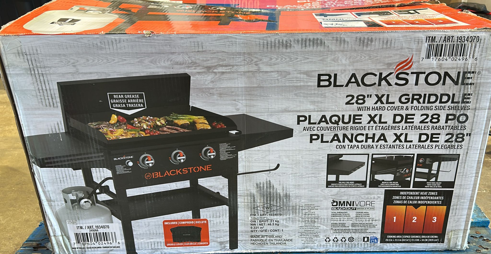 Blackstone 28" XL Omnivore Griddle with Hood and Soft Cover Bundle