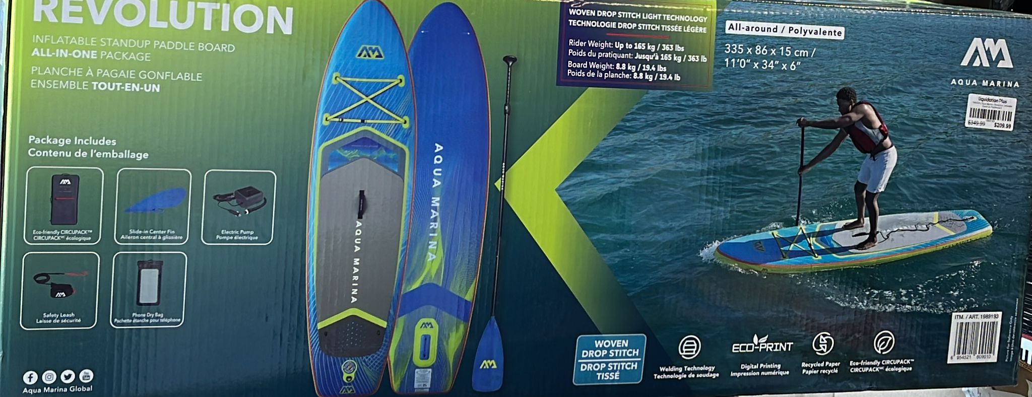 Aqua Marina - Revolution, Inflatable Stand-Up Paddleboard
