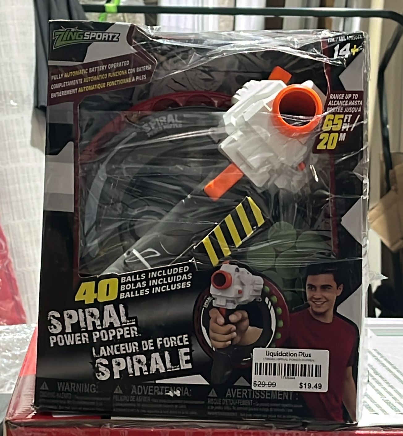 SPIRAL POWER POPPER WITH 40 BALLS