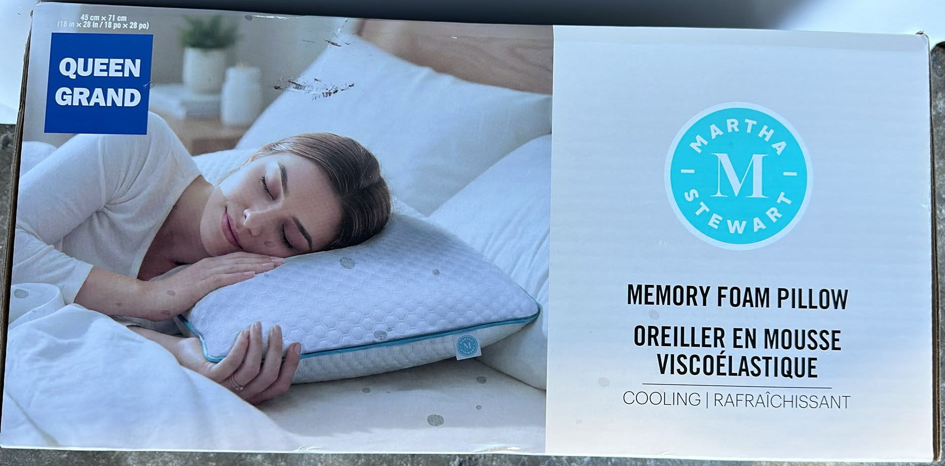 Swiss Comforts Silver Memory Foam Pillow