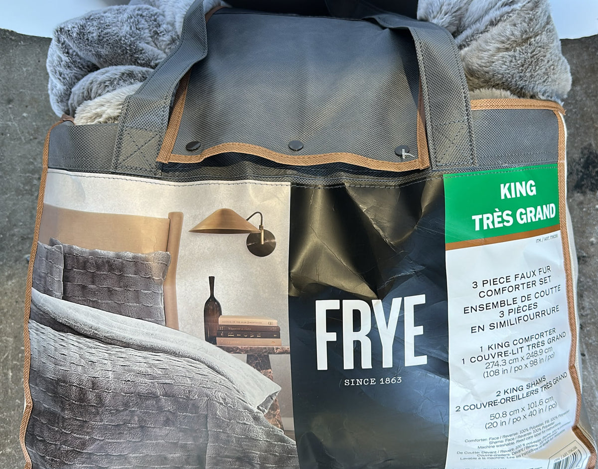 Frye Faux Fur Comforter 3-Piece King
