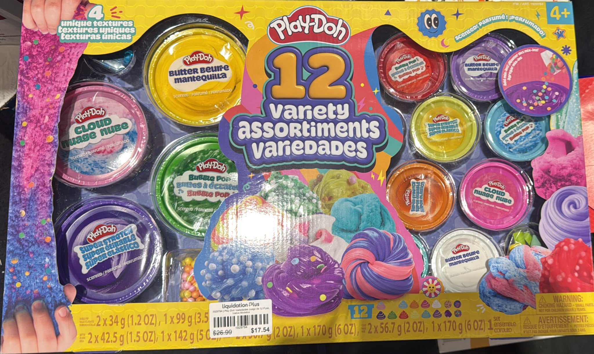 Play Doh Variedades Juego de 12 Pzas, Varios Modelos