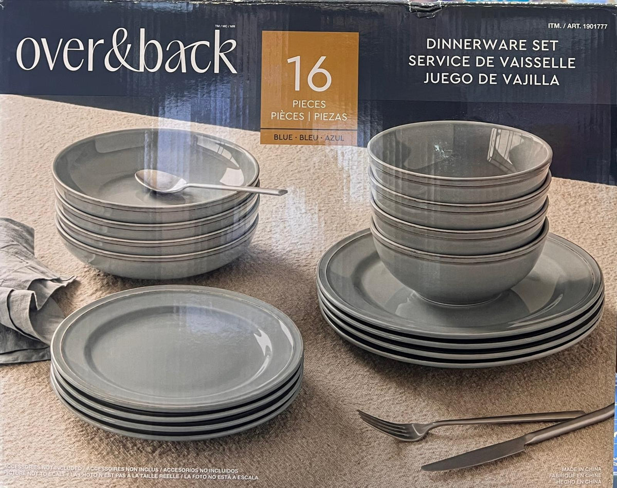 over&back Lake Como 16-piece Dinnerware Set