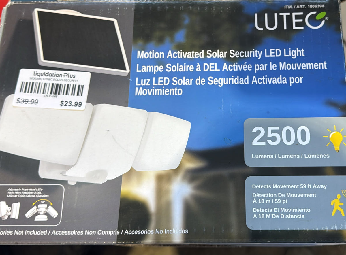 Lutec Motion Activated Solar Security Light
