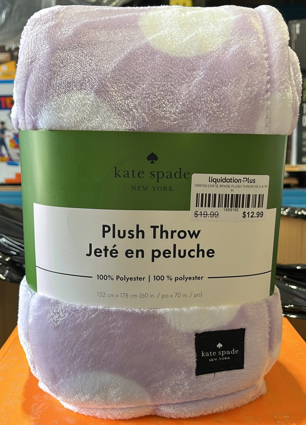 KATE SPADE PLUSH THROW 60 in X 70 in