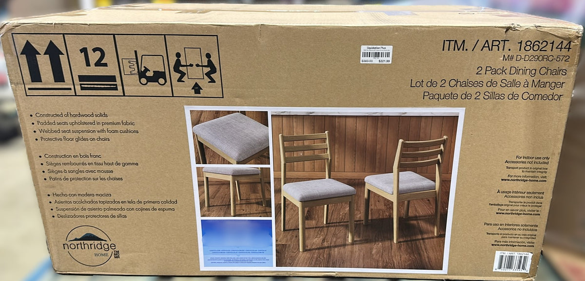 Alpine Loft – 2 Pack Dining Chairs