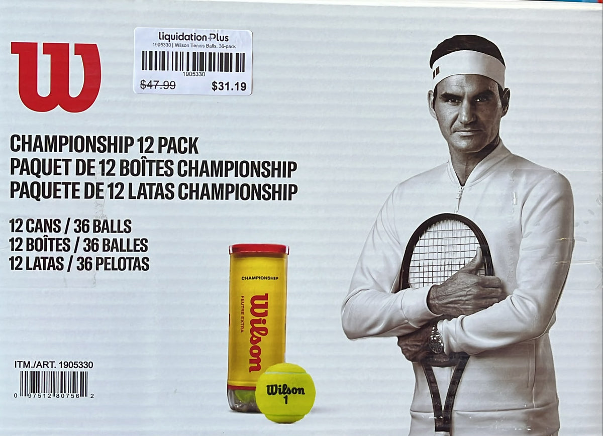 Wilson Tennis Balls, 36-pack