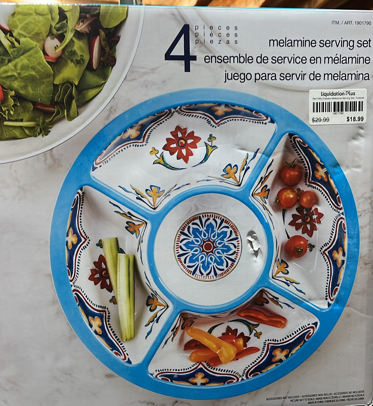Pandex 4-Piece Melamine Serving Set