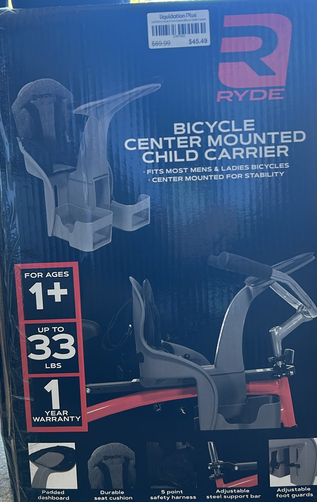 Ryde Front Child Mountain Bike Seat