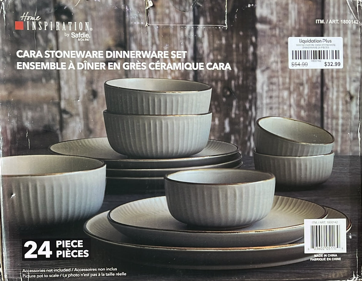 SAFDIE CARA STONEWARE DINNERWARE 24 PIECES