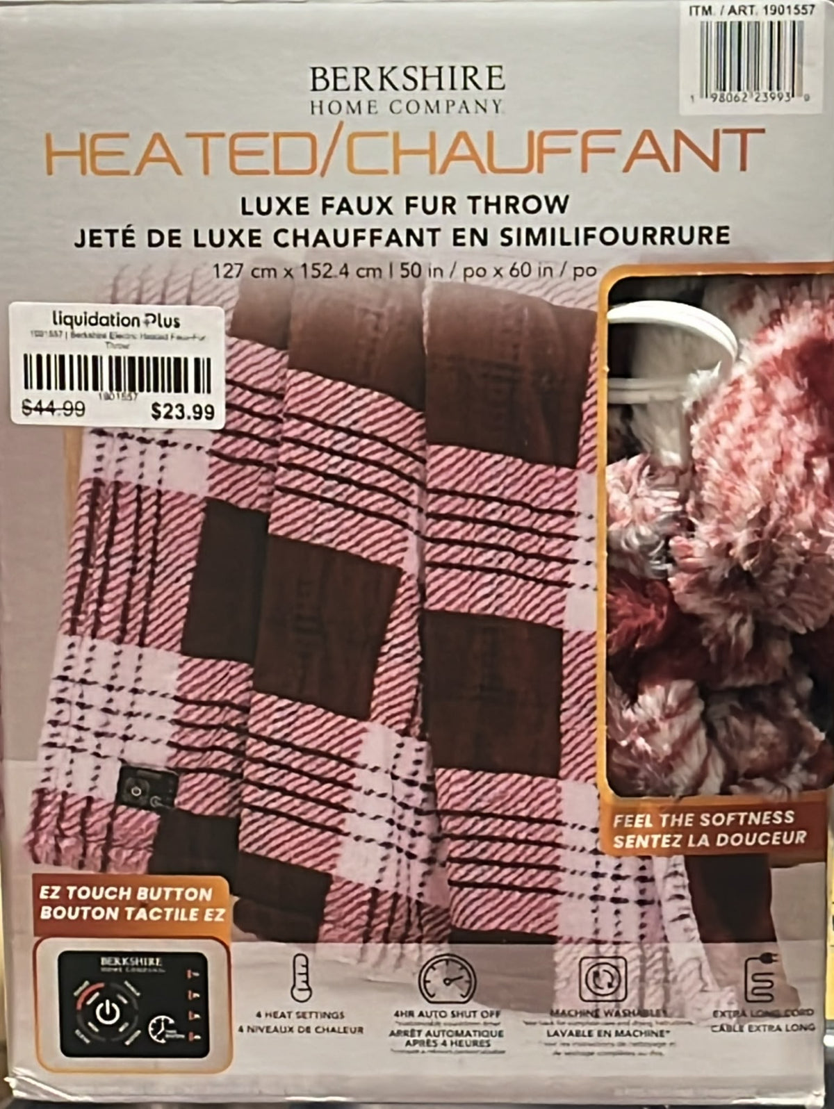 Berkshire Electric Heated Faux-Fur Throw