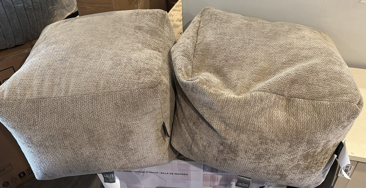 BRENTWOOD ORIGINALS CHENILLE POUF 19 5 X 19 5 X 12 IN