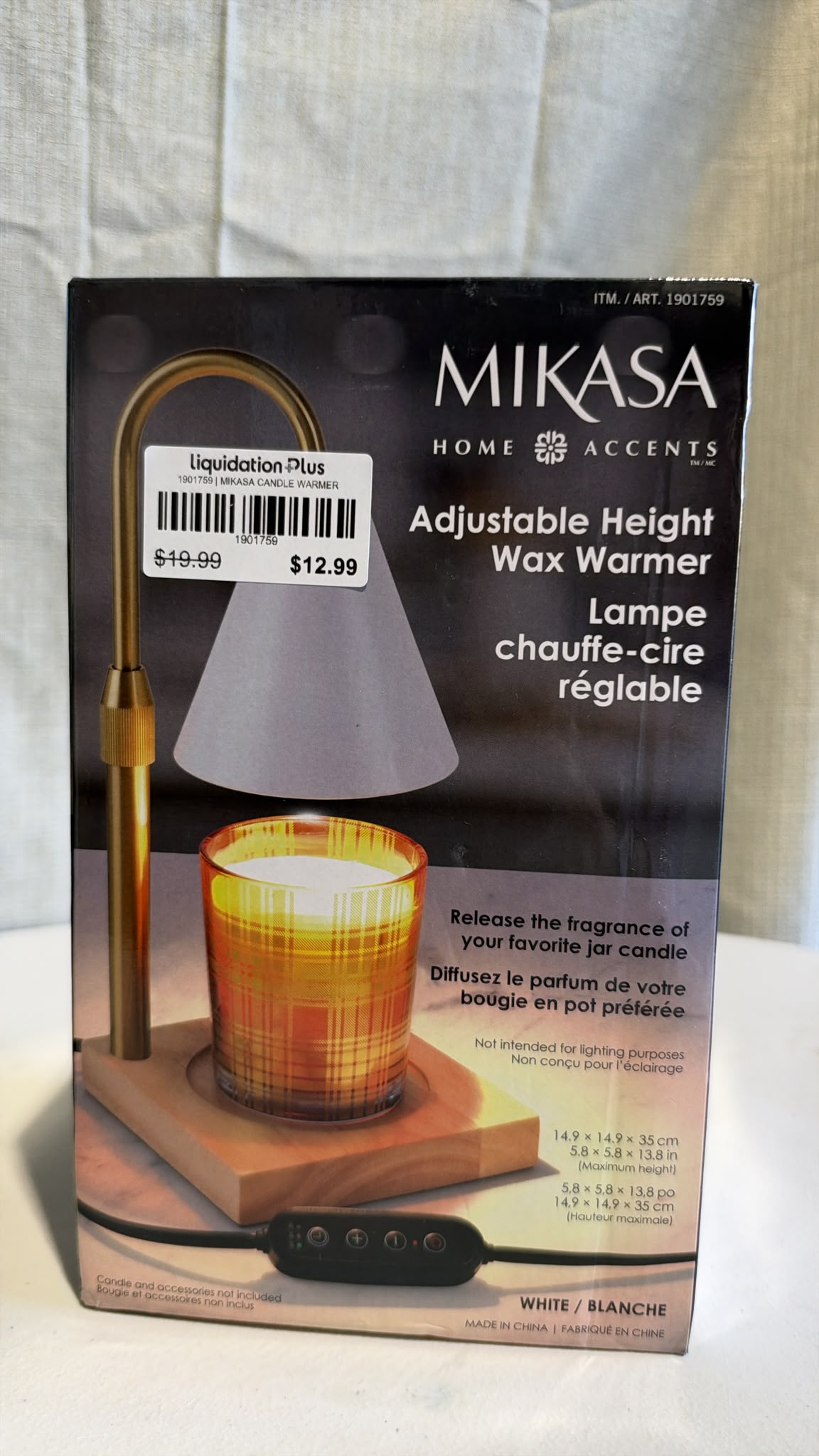 Mikasa Home Accents Adjustable Height Candle Warmer
