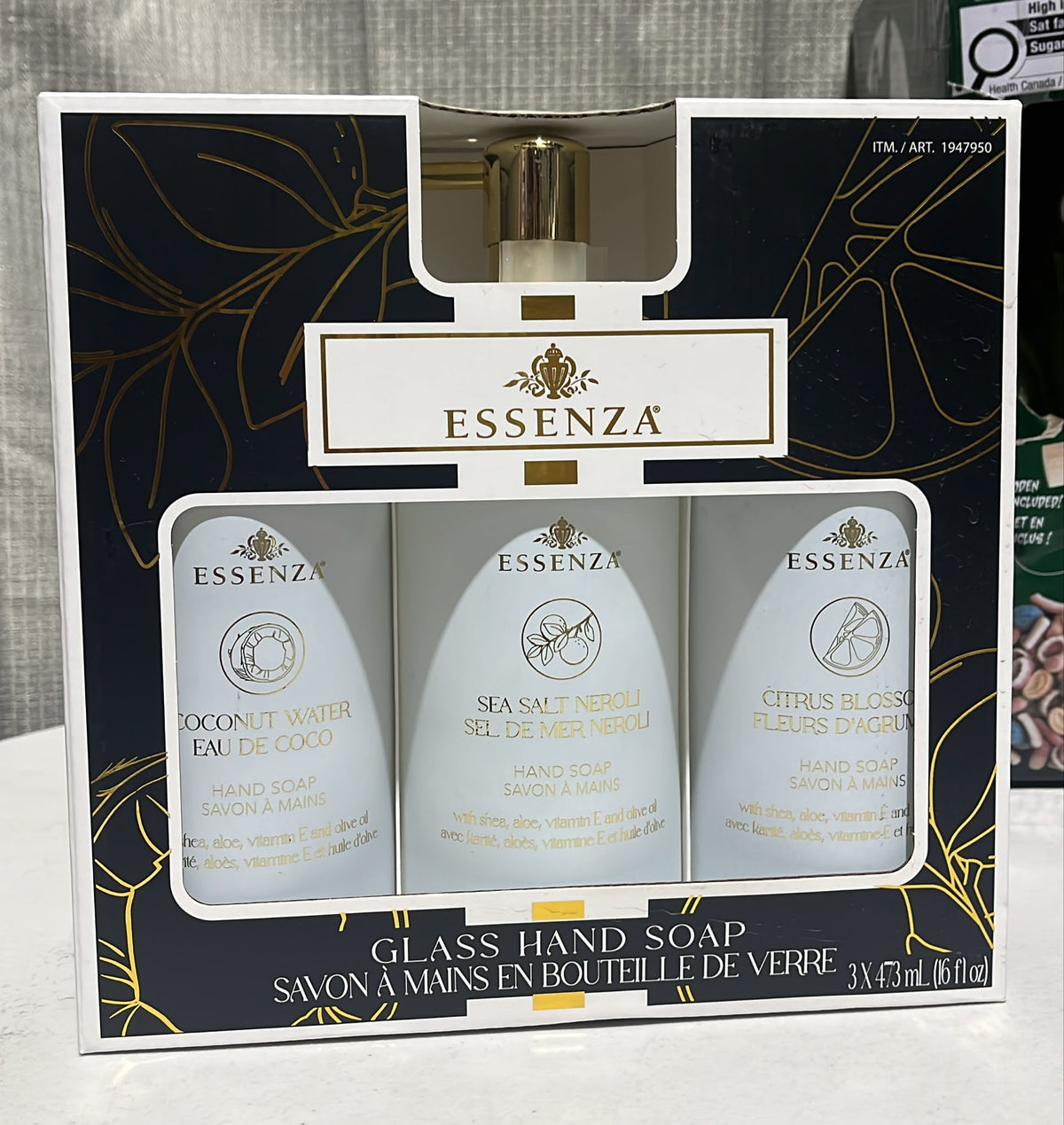 Essenza White Glass Hand Soap, 3 × 473 mL