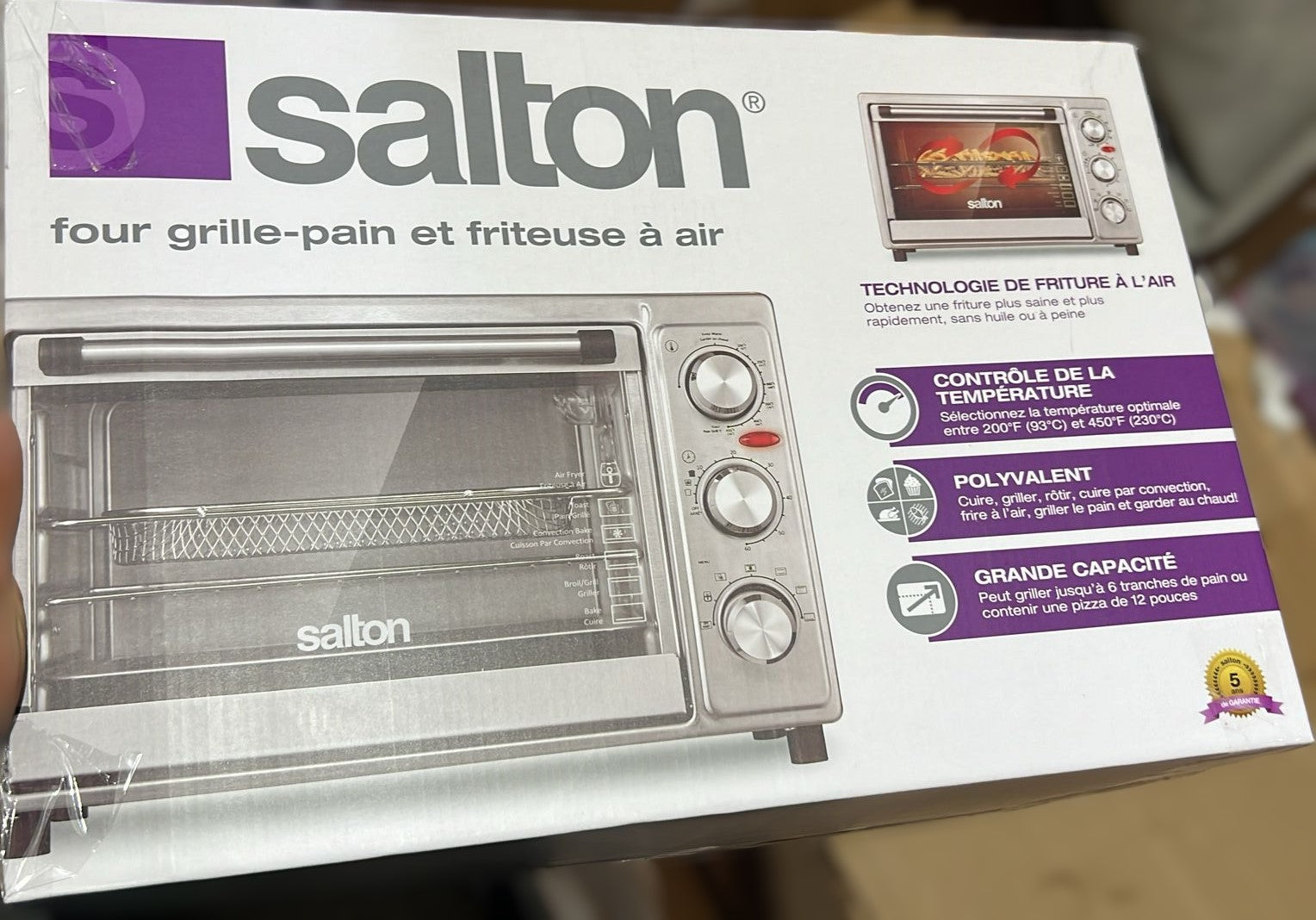 SALTON AIR FRYER TOASTER OVEN