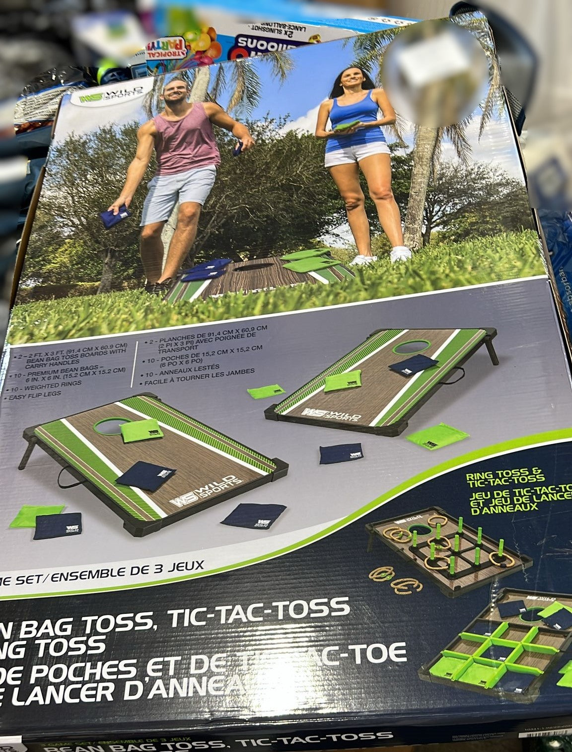 EastPoint Sports Bean Bag Toss, Tic Tac Toss, and Ring Toss Set