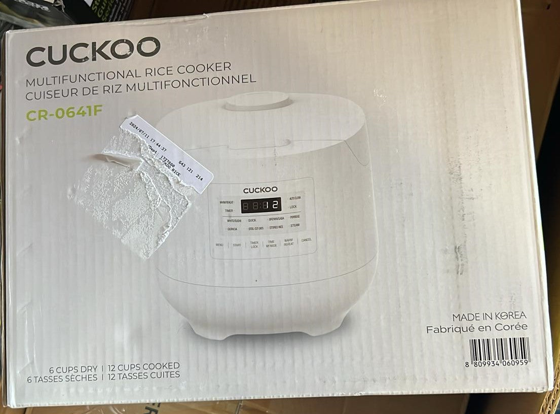 Cuckoo 6-cup Multifunctional Rice Cooker and Warmer Item