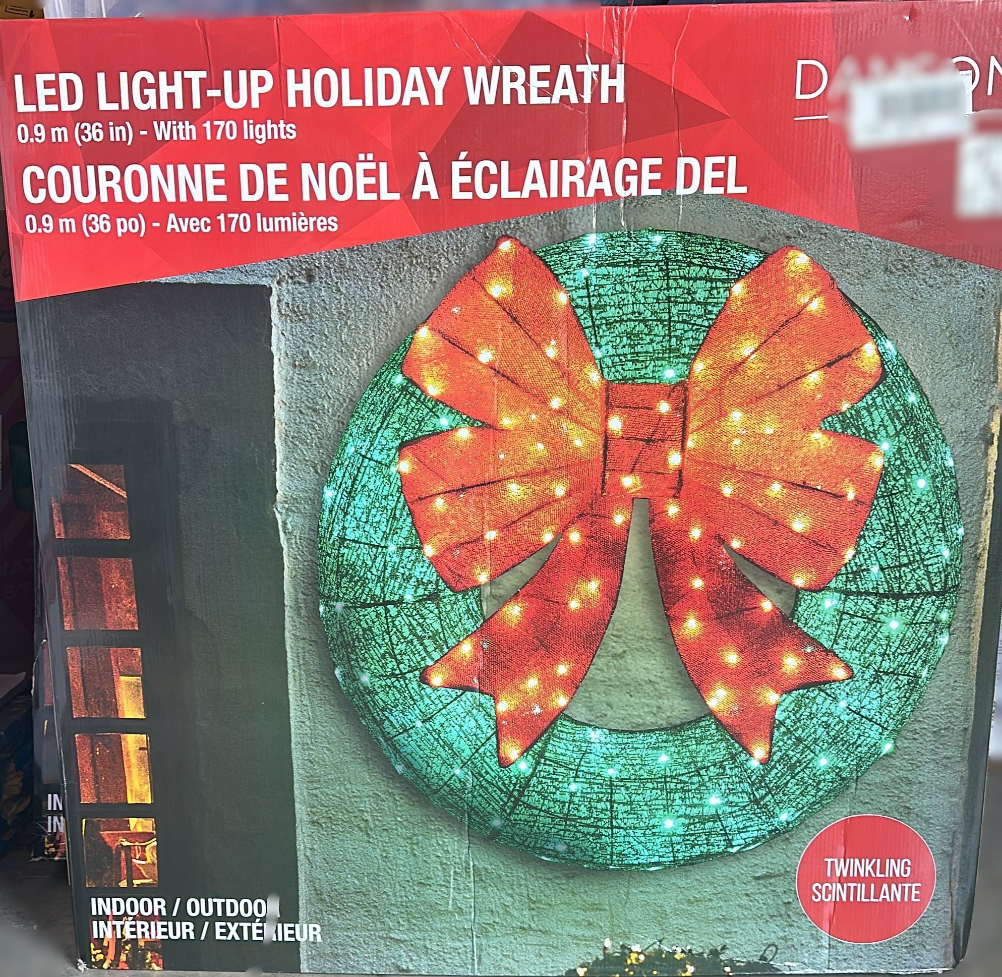 Holiday Wreath with Bow 91.44 cm (36 in)