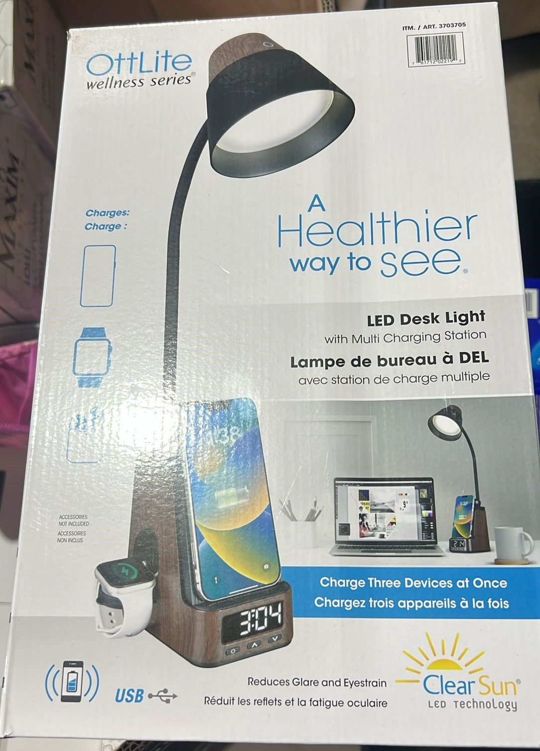 OTTLITE DESK LAMP WIRELESS CHARGING