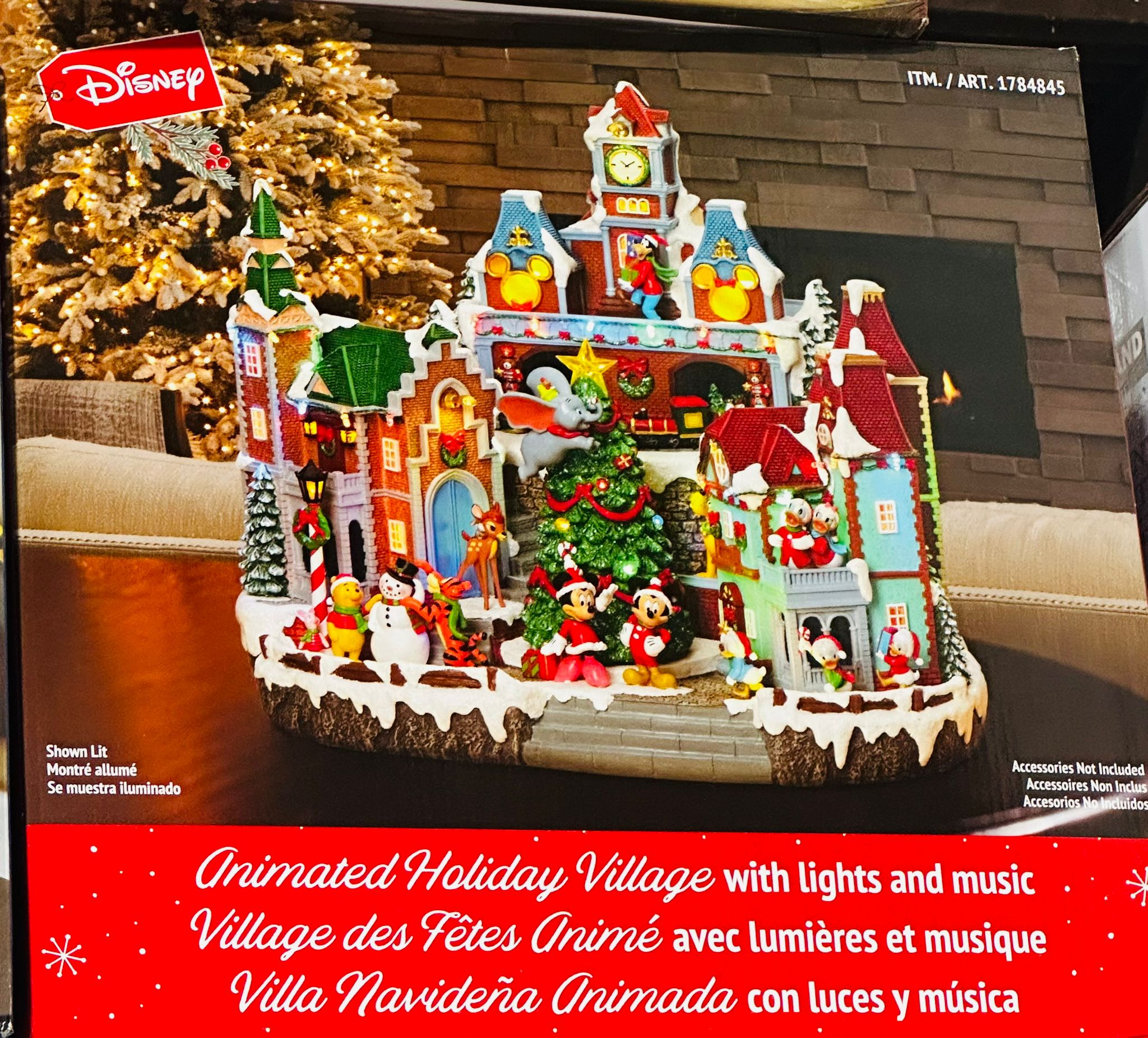 Disney Animated Holiday Village with lights and music