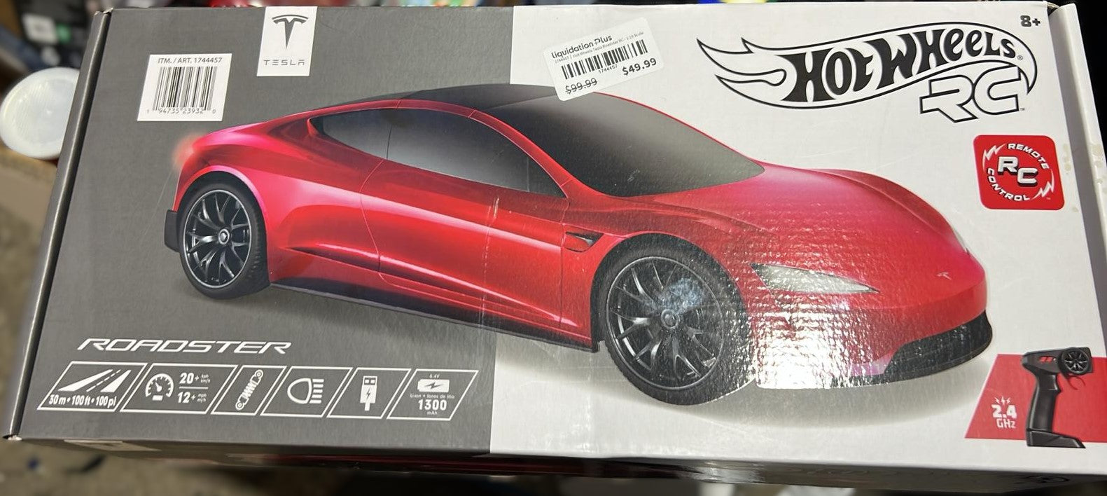 Hot Wheels Tesla Roadster RC - 1:10 Scale