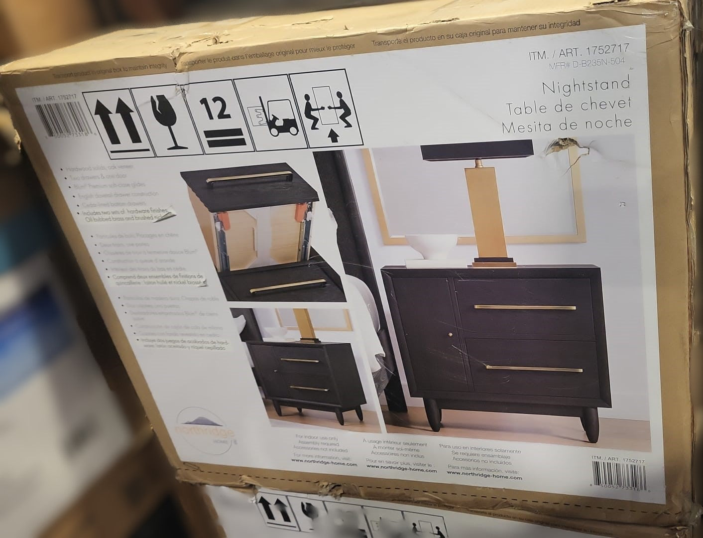 Marina Del Ray Nightstand Side Table
