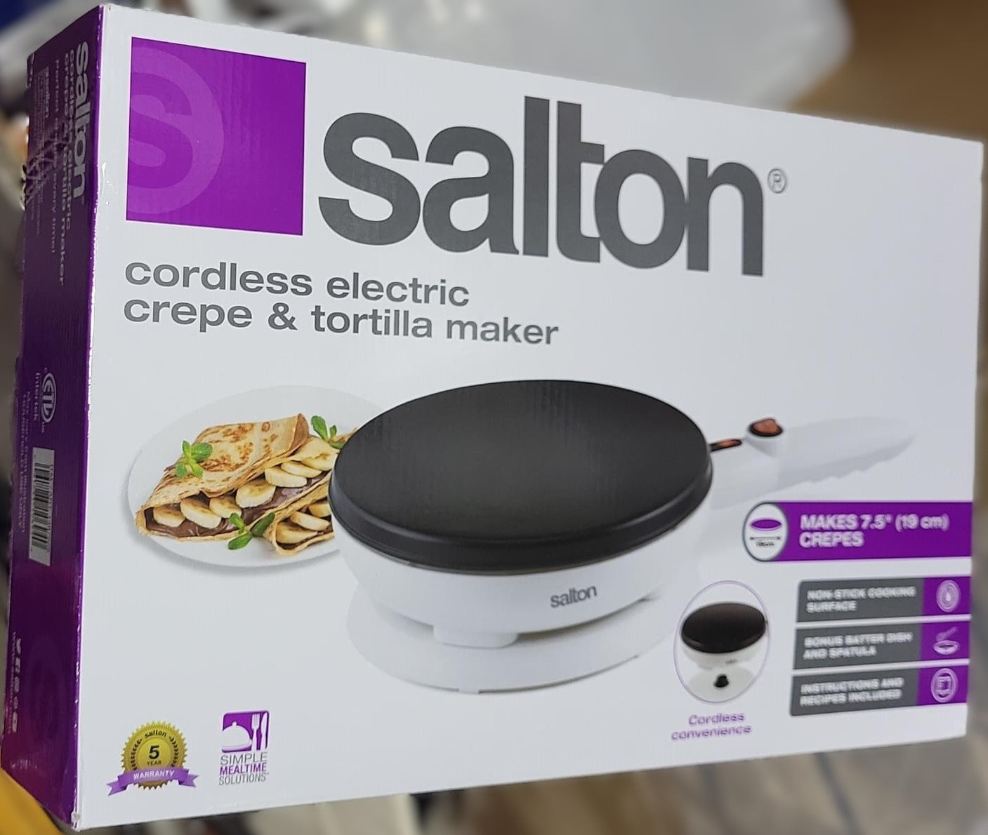 Salton Crepe And Tortilla Maker