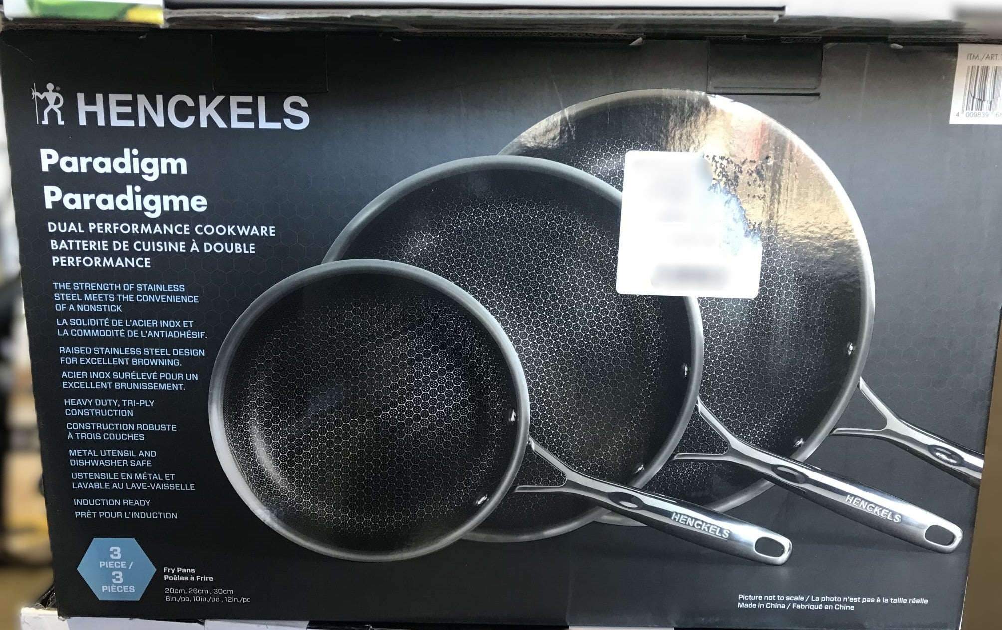 Henckels Paradigm Stainless Steel Skillet Set, 3-piece