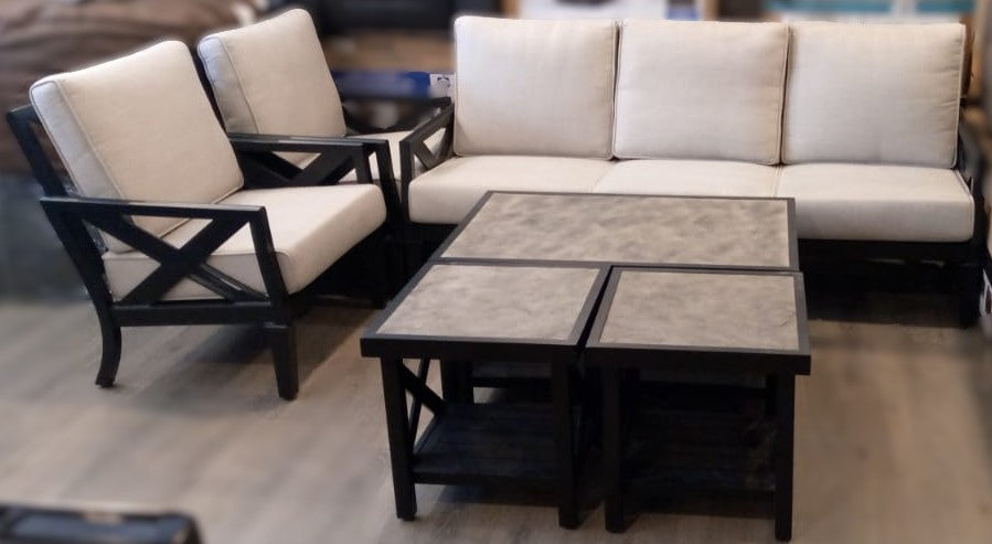 Baldwin 6-piece Patio Conversation Set, has a dent