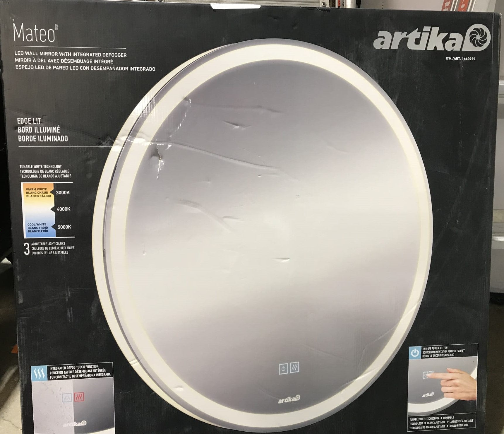 Artika Mateo 28 in. LED Mirror