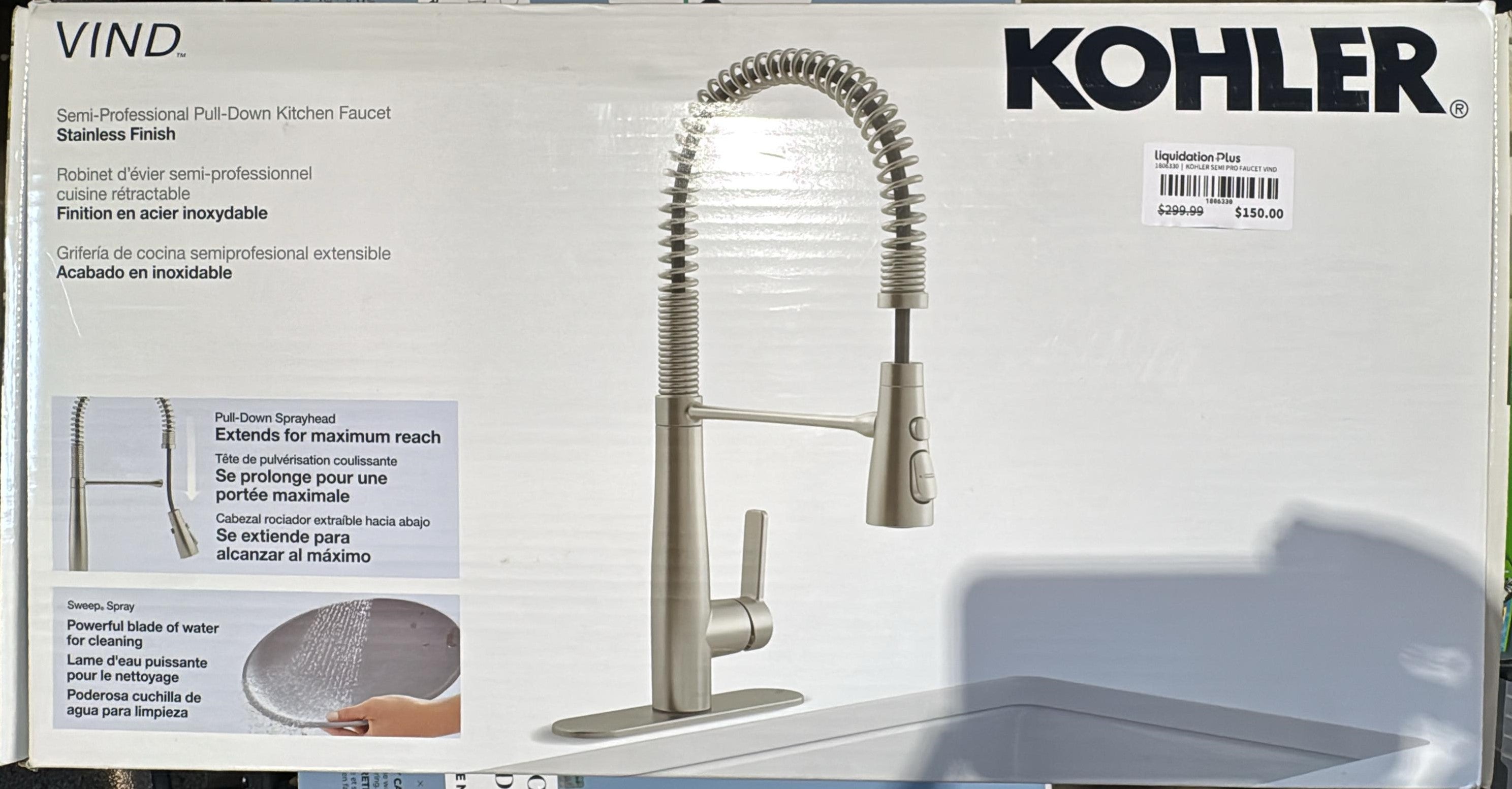 KOHLER SEMI PRO FAUCET VIND