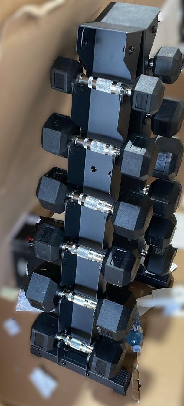 Inspire Fitness 95.2 kg (210 lb.) Dumbbell Set with Stand