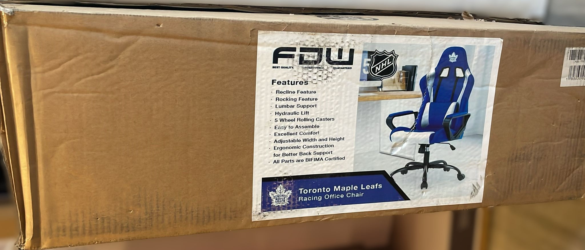 NHL Sports Car Executive High Back Gaming Office Chair