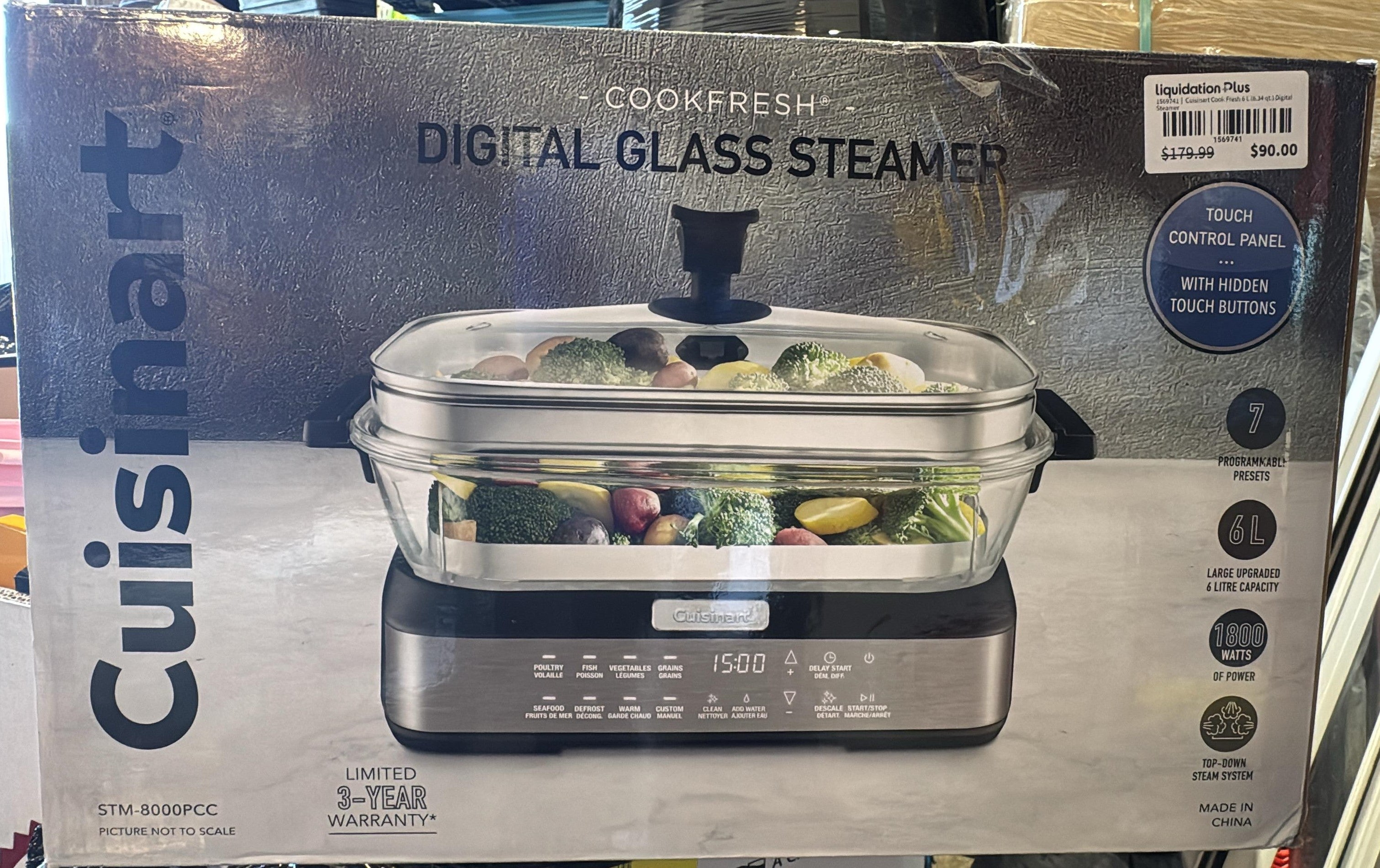 Cuisinart Cook Fresh 6 L (6.34 qt.) Digital Steamer