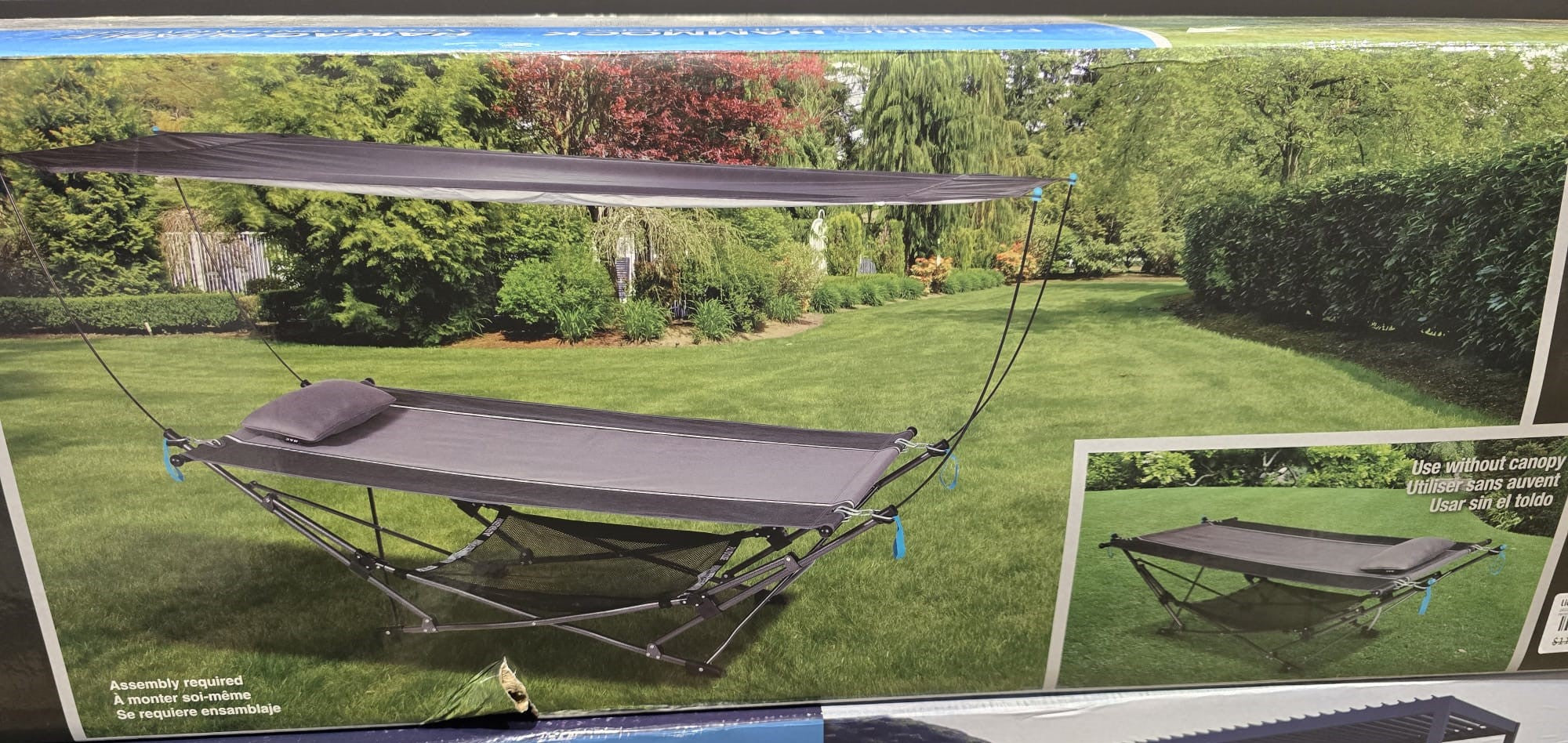 FOLDING HAMMOCK WITH CANOPY