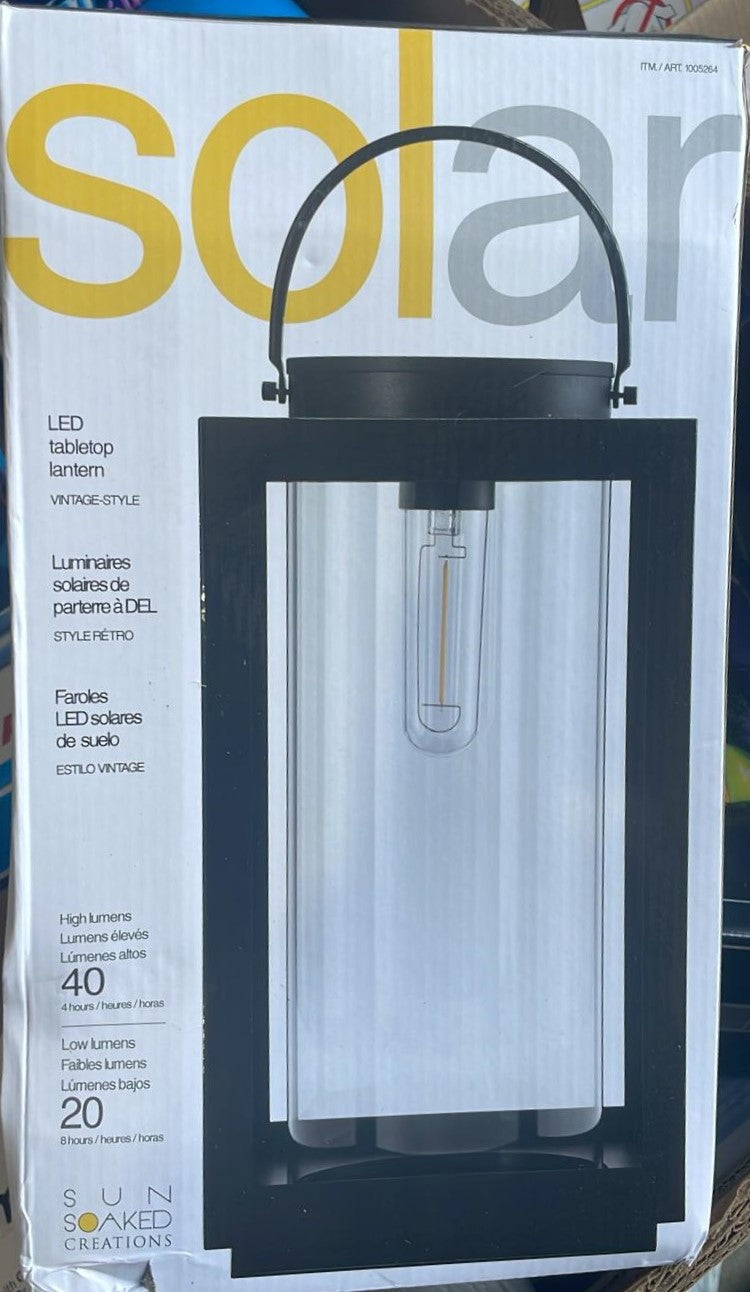 GTX BRANDS SOLAR TABLE LANTERN