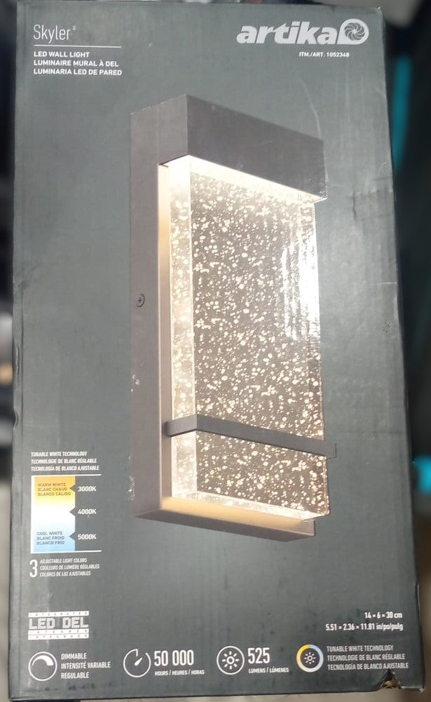 Artika Skyler Outdoor Wall Lamp With Color Changing Technology