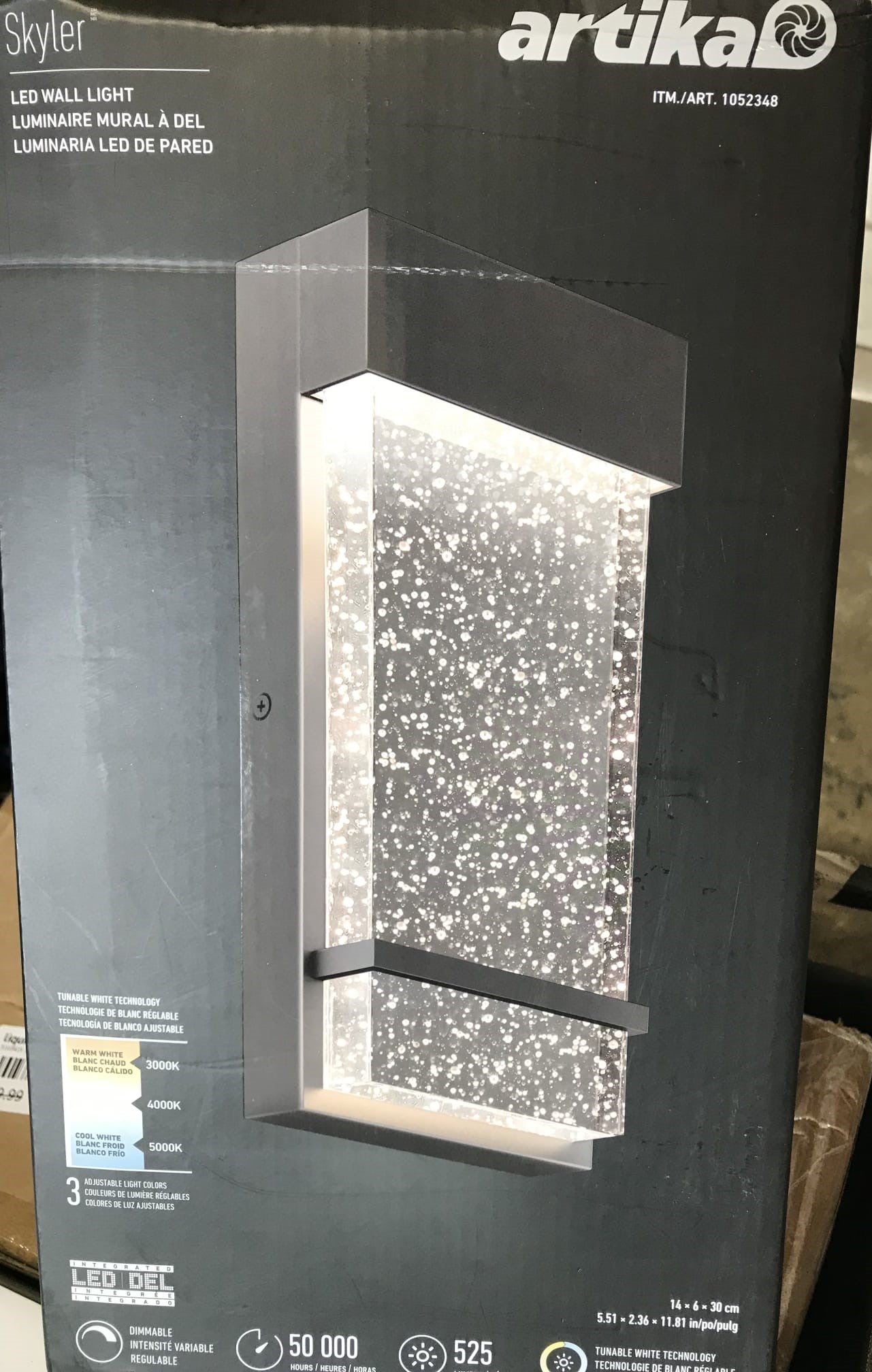 Artika Skyler Outdoor Wall Lamp With Color Changing Technology