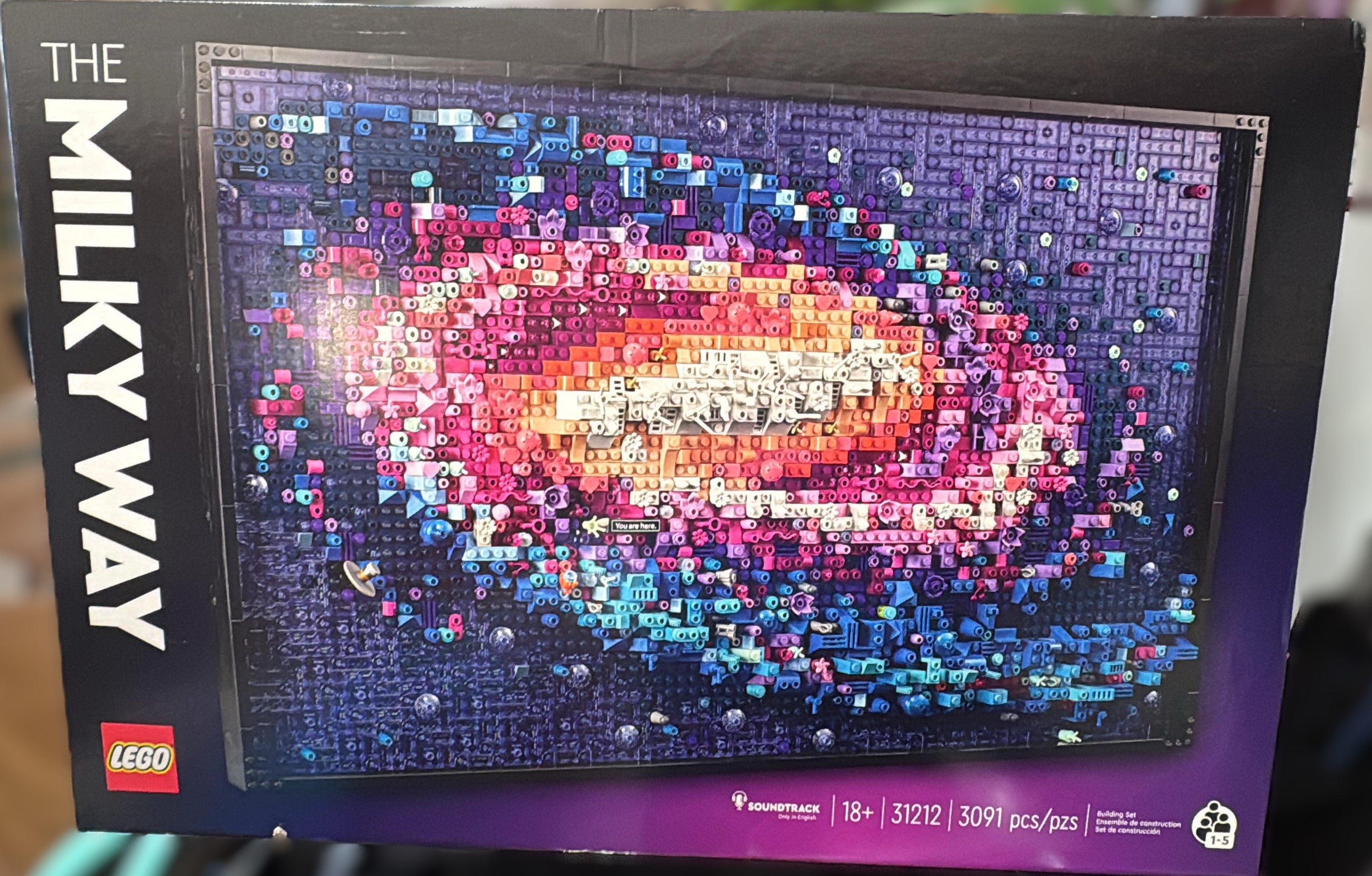 LEGO Art The Milky Way Galaxy Wall Art Décor Set 31212