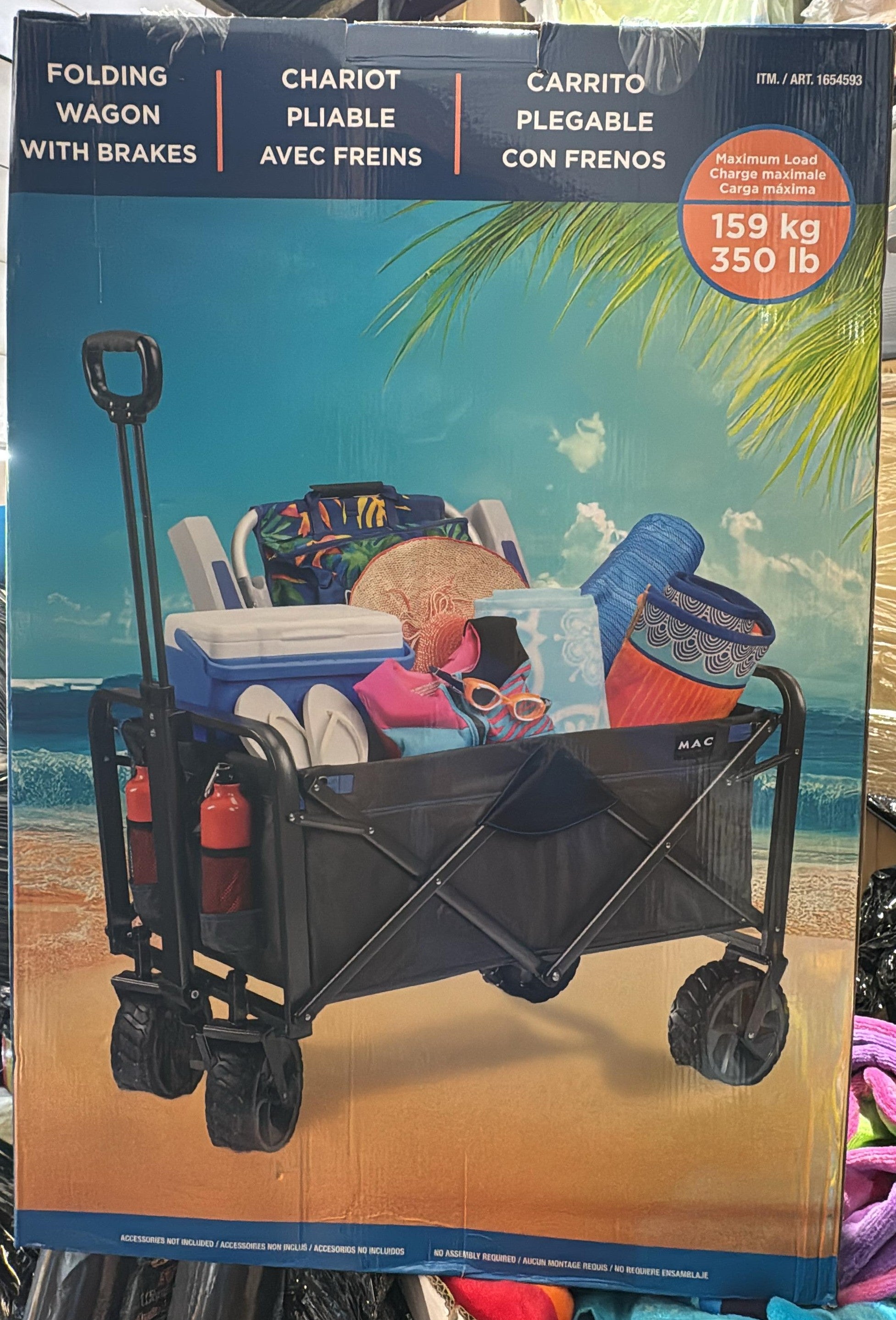 Mac Sport XL Folding Wagon with Brake