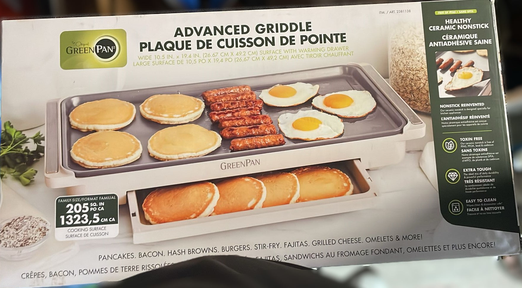 GreenPan Advanced Griddle and Warming Tray