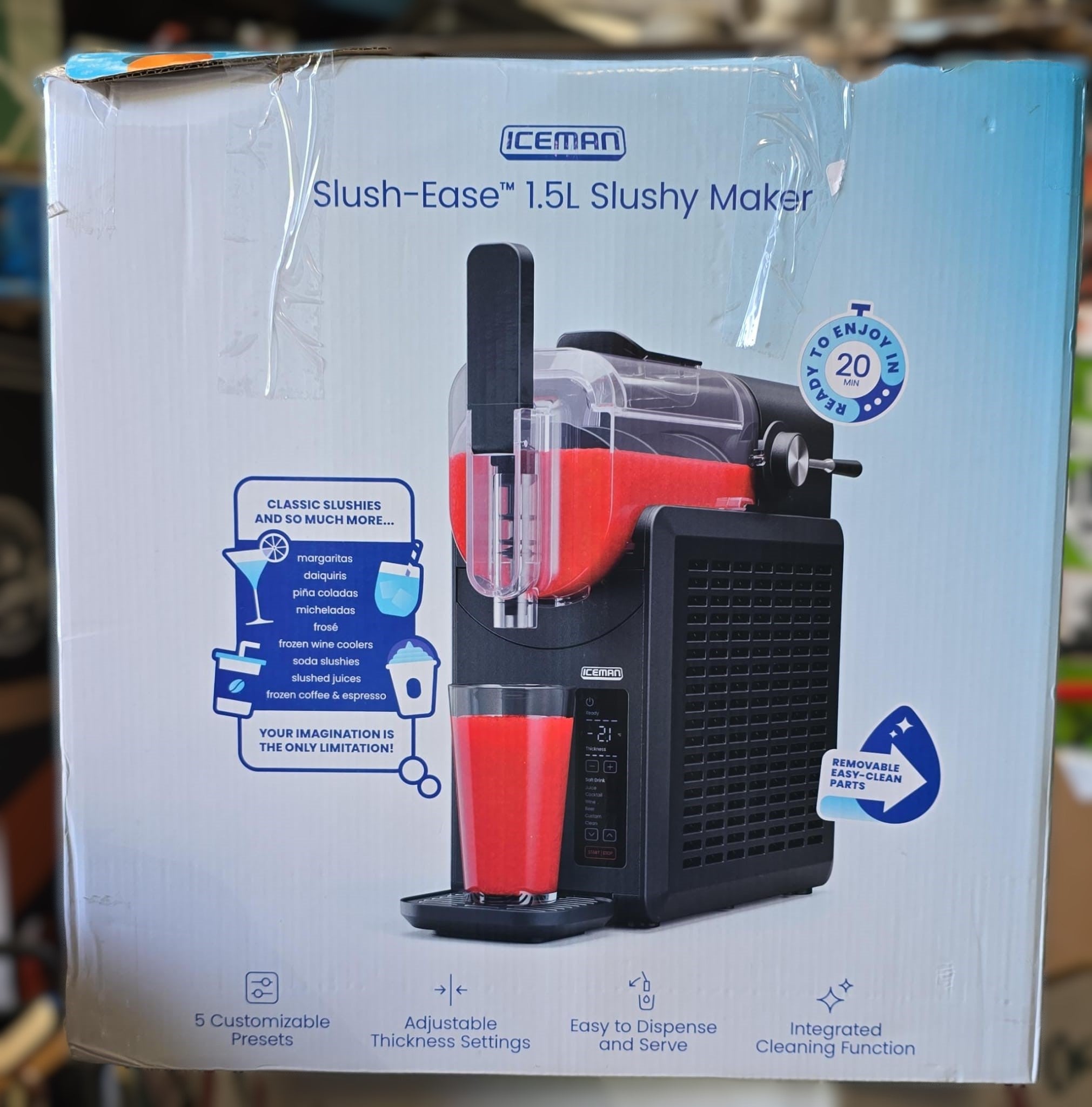 Iceman Slush-Ease 1.5 L (1.59 qt.) Slushy Maker with Customizable Thickness