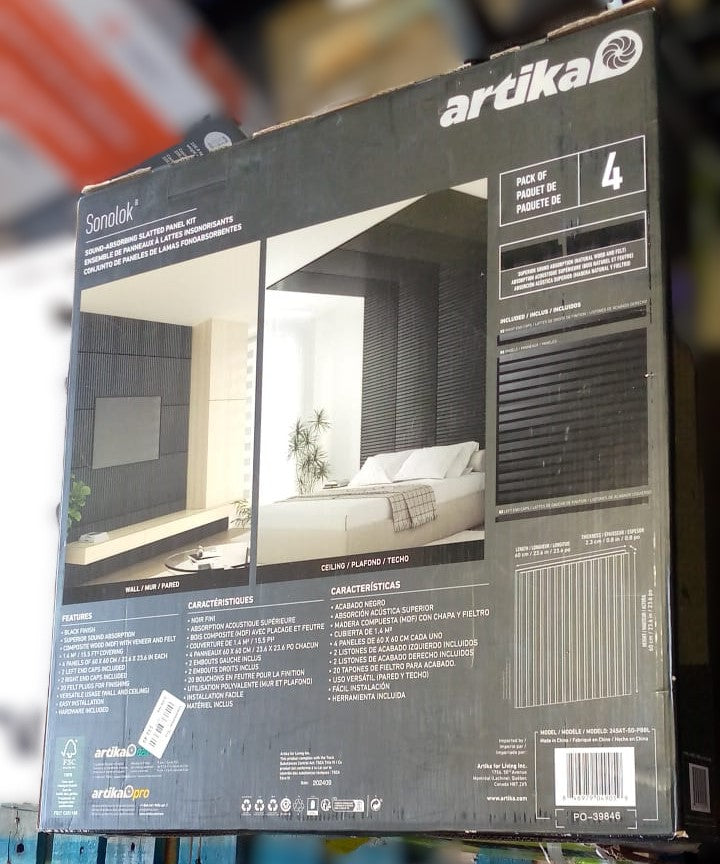 Artika Sonolok Sound-Absorbing Slatted Panel Kit