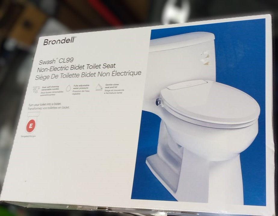 Brondell Swash CL99 Non-electric Bidet Toilet Seat (Round)