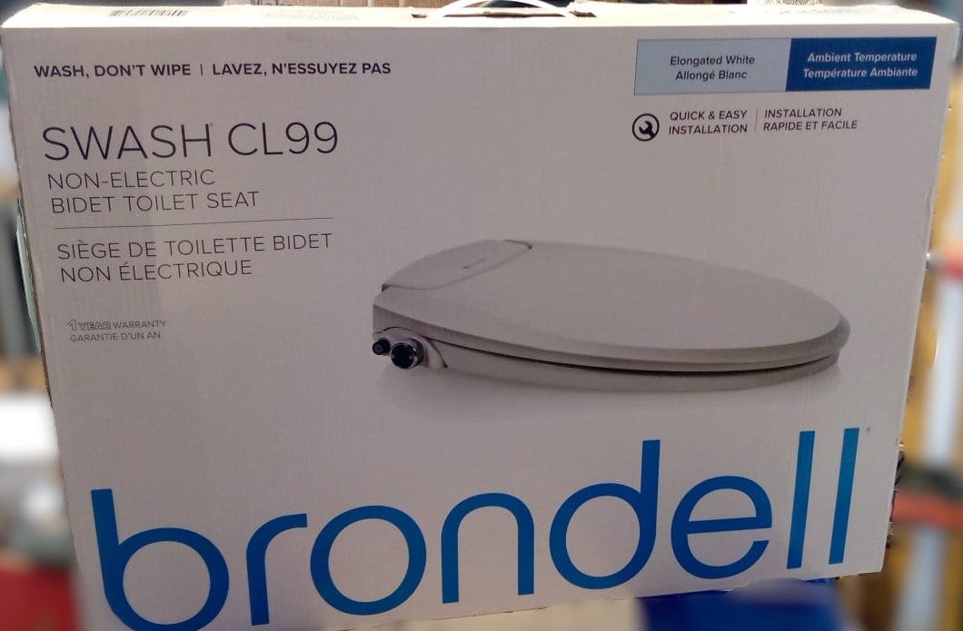 Brondell Swash CL99 Non-electric Bidet Toilet Seat (Round)