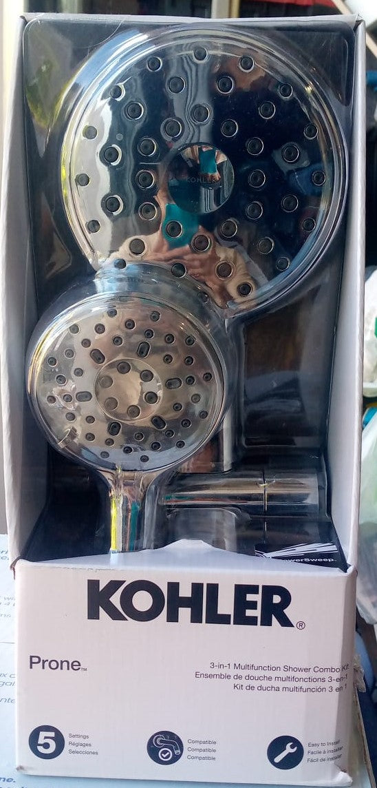Kohler Prone 3 in 1 Multifunction Shower Head with PowerSweep