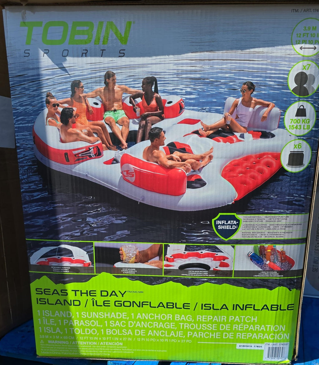 Tobin Inflatable Paddleboard Tobin Sports Seas the Day Inflatable Party Island