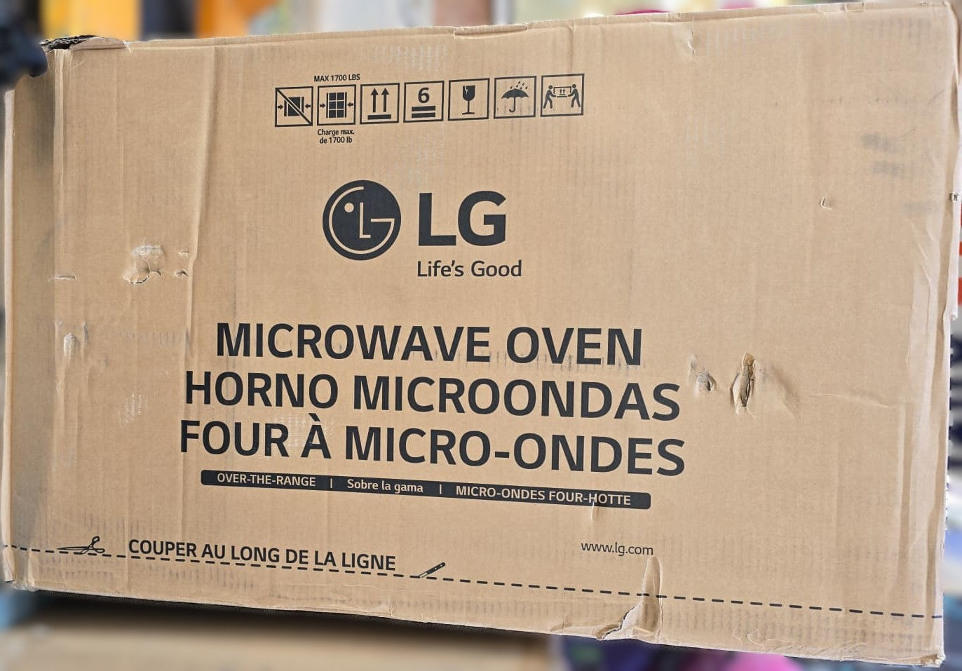 LG 1.7 cu ft. Stainless Steel Over-the-Range Microwave Oven with EasyClean Interior