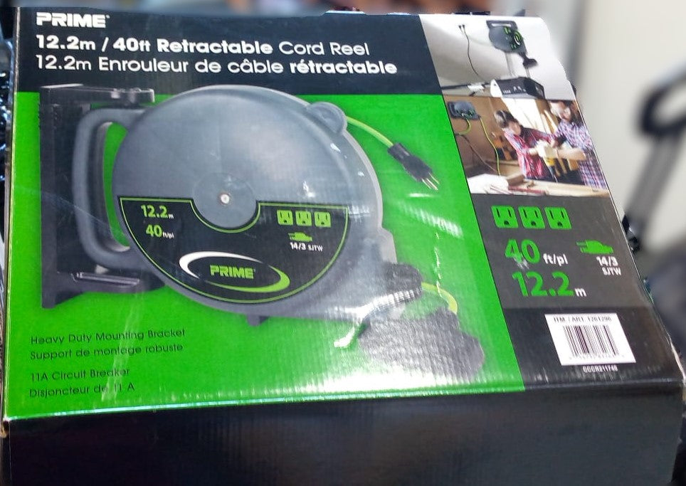 PRIME 40 FT. 14/3 SJTW CORD REEL