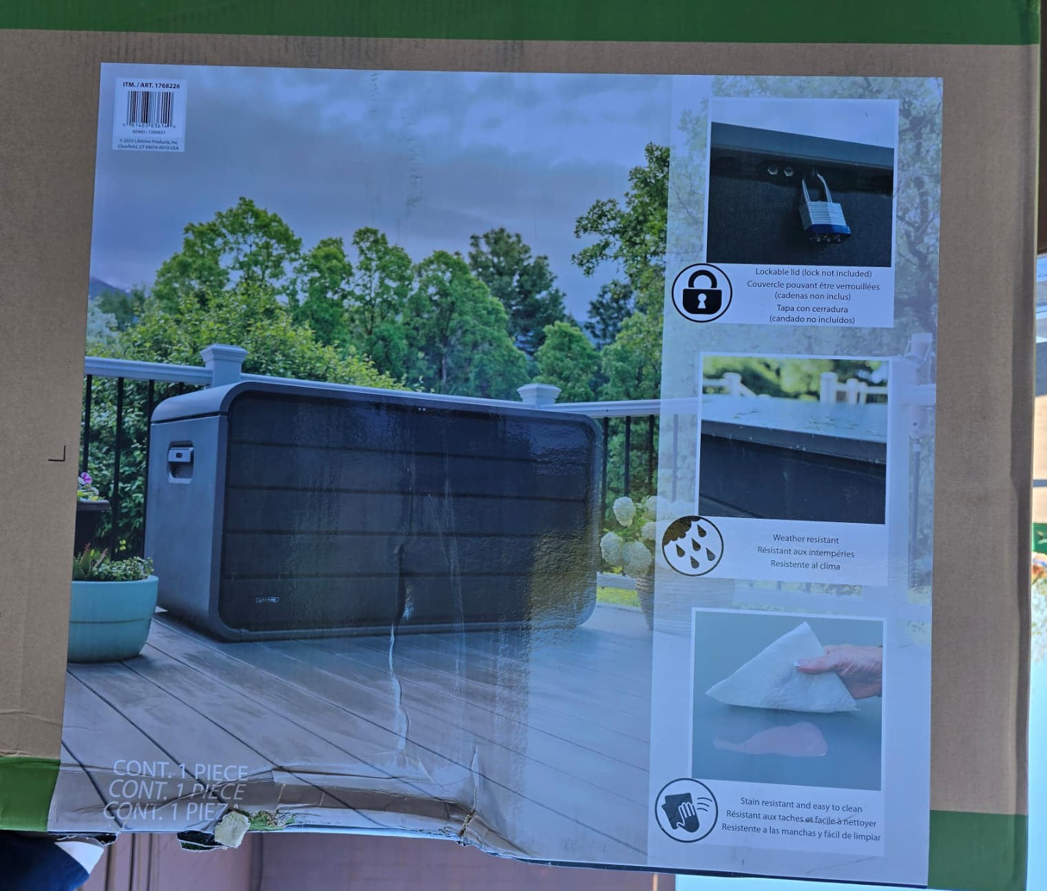 Lifetime Modern Storage Deck Box 165G